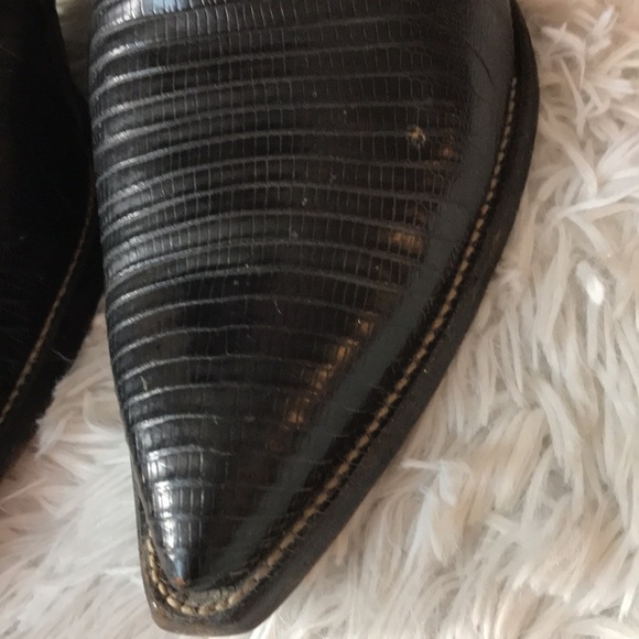 VTG Justin Black Teju Lizard Western Boot #8310 - Picture 3 of 15